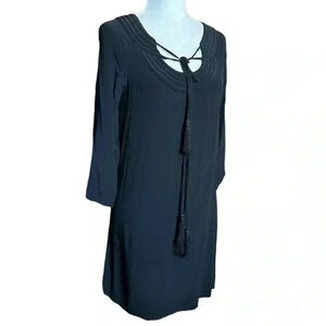 Diane von Furstenberg Tassel Beach Party Dress - Black 8
